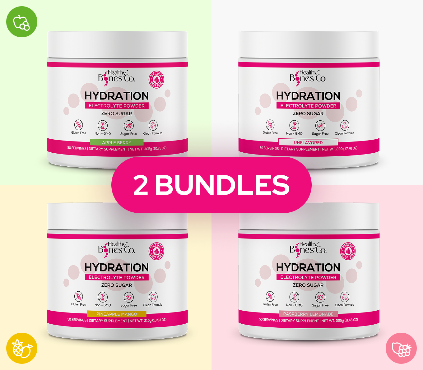 Hydration Electrolytes Bundle (All Flavors)
