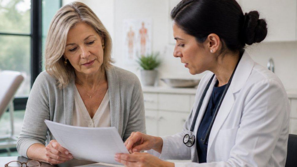 Doctor Explaining Bone Turnover Markers