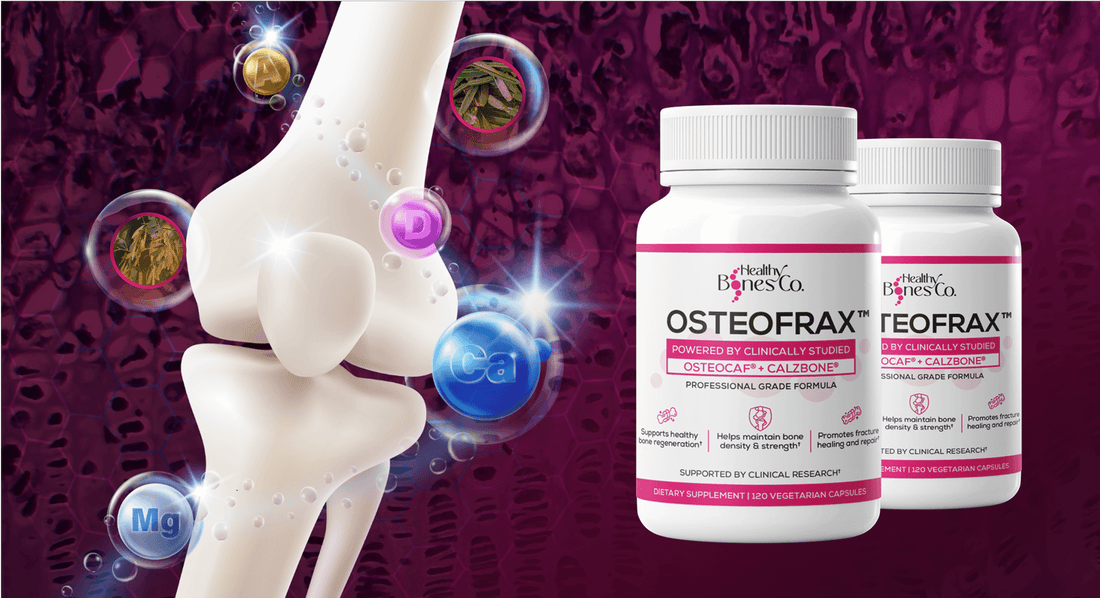OsteoFrax bone support supplement with research-backed ingredients for bone repair and regeneration