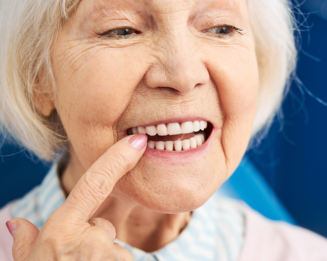 Loose teeth.